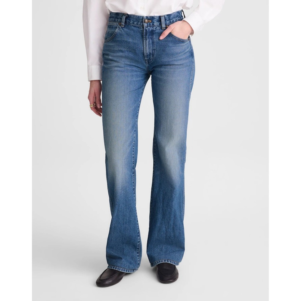 NWT Madewell Relaxed Bootcut Jeans Retro Bright Wash‎ Blue Denim NZ091 Sz 28